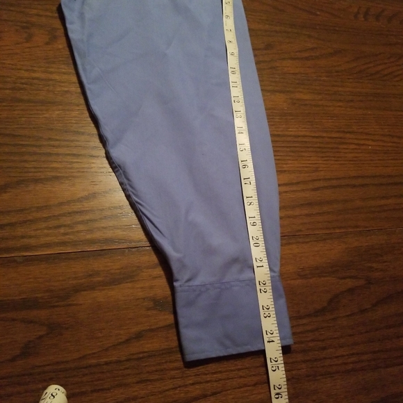 Izod Mens Size XXL Dress Shirt Blue Button Down Silky Poplin Long Sleeve - Picture 8 of 10